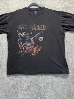Vintage Ozzy Osbourne T-Shirt Mens XL Black 2003 Ozzy Fest Graphic